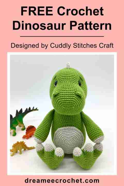 Free Dinosaur Crochet Pattern - Dreamee Crochet