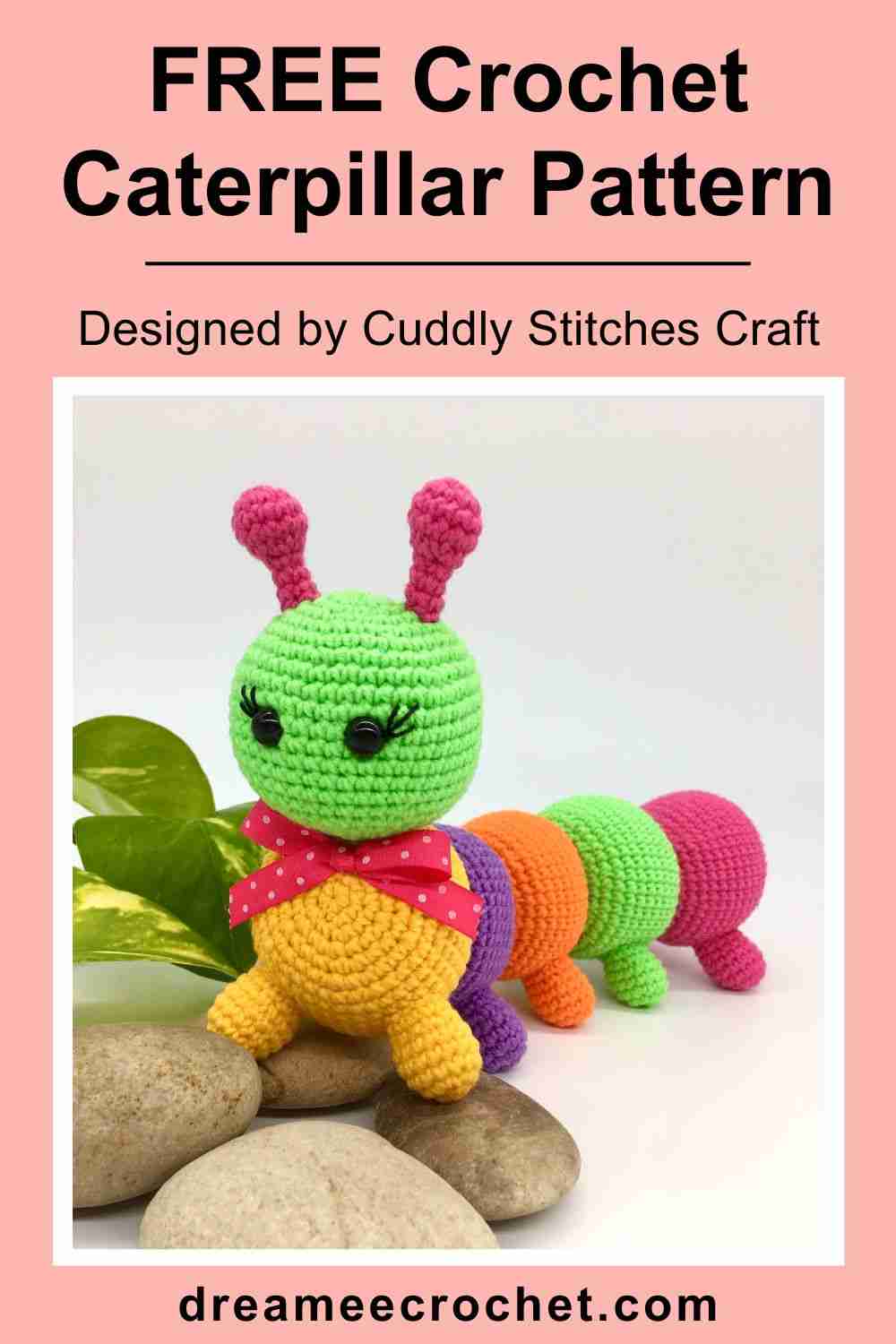 Free crochet caterpillar pattern, free Amigurumi caterpillar Pattern by Cuddly Stitches Craft (3)