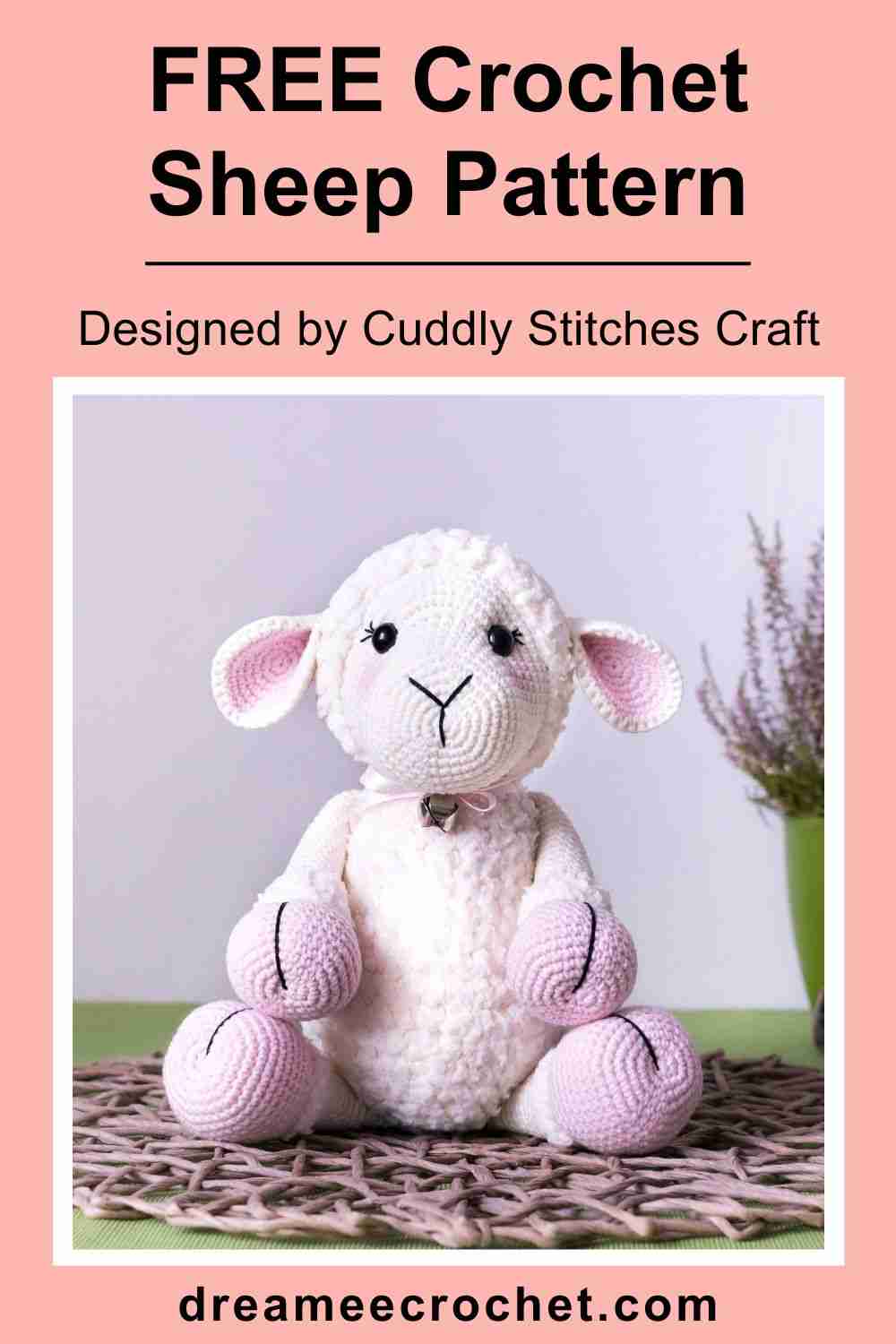 Free crochet sheep pattern, free Amigurumi sheep Pattern by Cuddly Stitches Craft (3)