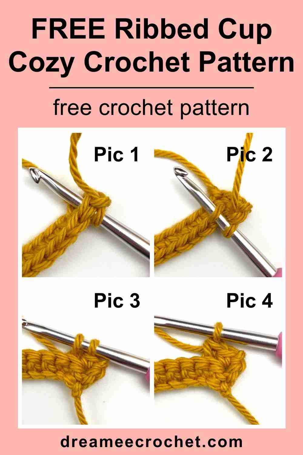 Crochet Cup Cozy Free Pattern