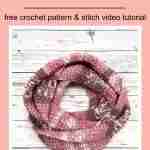Free Infinity Scarf Crochet Pattern, Even Moss Stitch Scarf Pattern (9)
