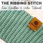 How to single crochet the ribbing stitch, easy single crochet rib stitch (7)