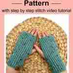 Free Crochet Fingerless Gloves Pattern, Crochet Fingerless Mittens (7)
