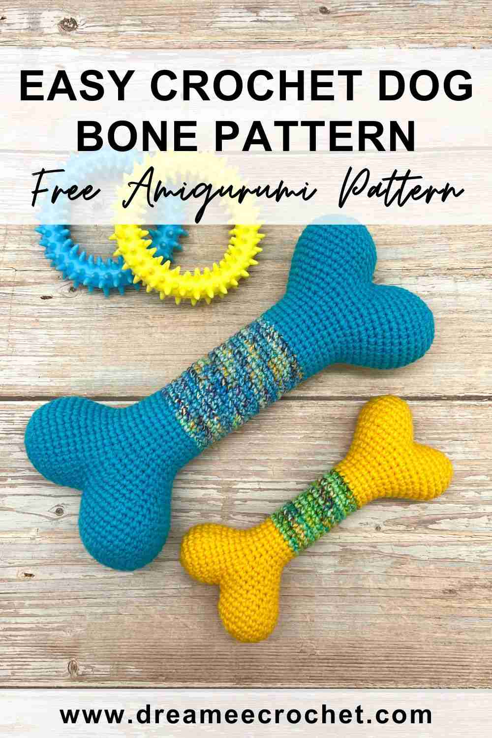 Easy Crochet Dog Bone Pattern, Free Amigurumi Pattern