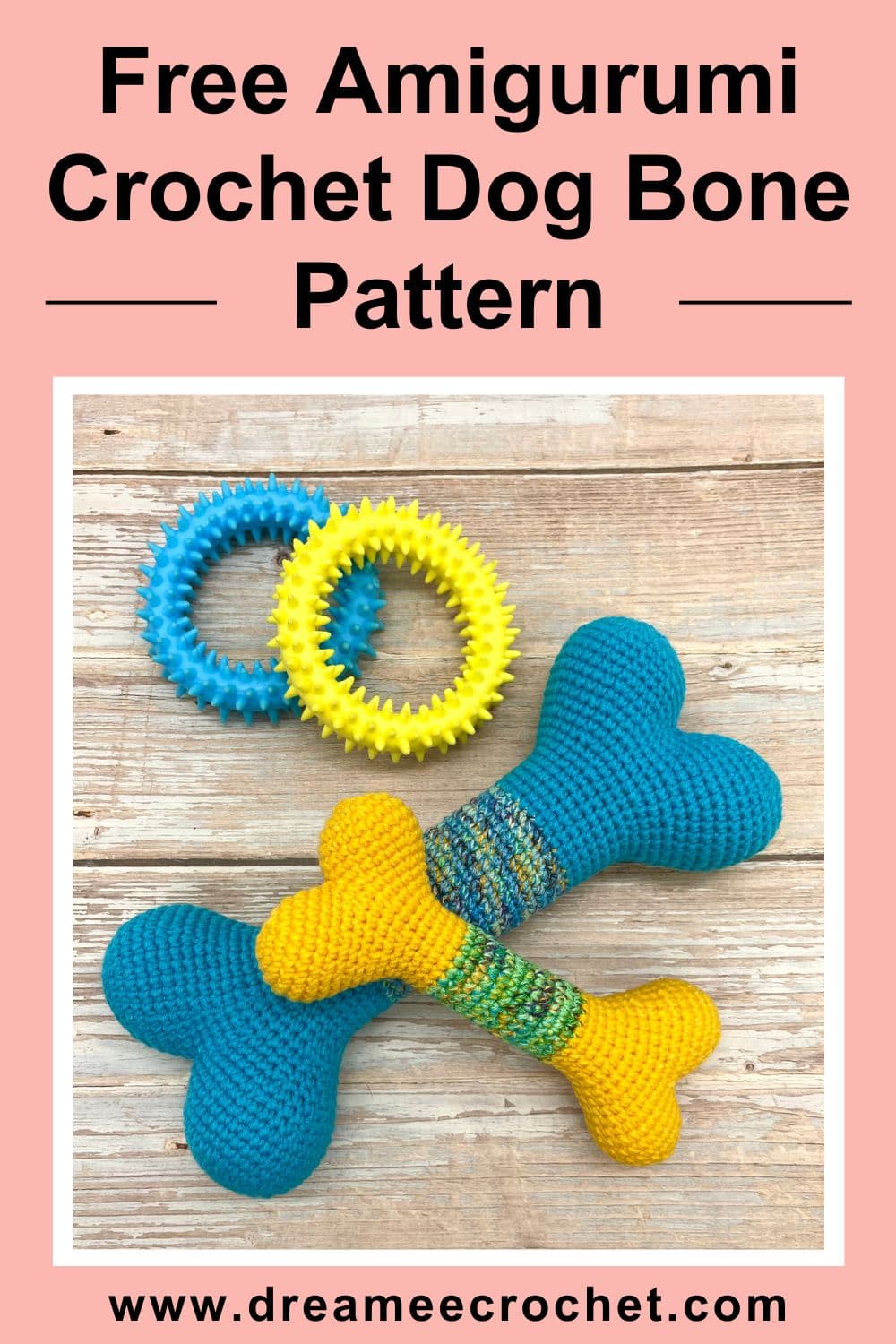 Free Amigurumi Crochet Dog Bone Pattern, Crochet Dog Toy Pattern (8)