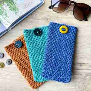 Free Crochet Glasses Case Pattern, Easy Crochet Pouch Pattern