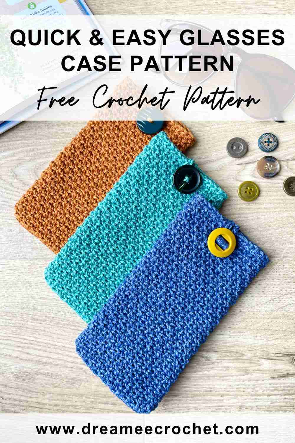 Quick and Easy Glasses Case Pattern, Free Crochet Pattern