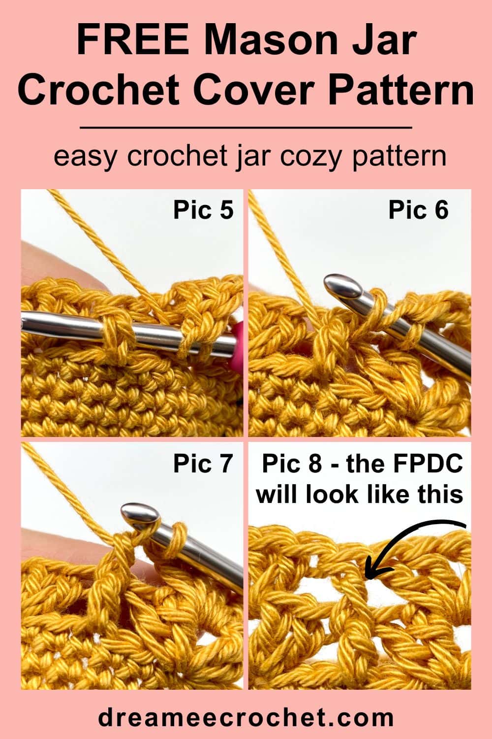 how to crochet front post double crochet